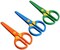 Plastic Safety Scissors, Toddlers Training Scissors, Pre-school Training Scissors and Offices Scissors Kids Paper-Cut (3pcs &Paper Cutting)